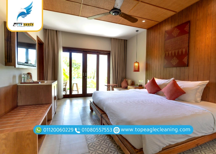 السرير نظيف