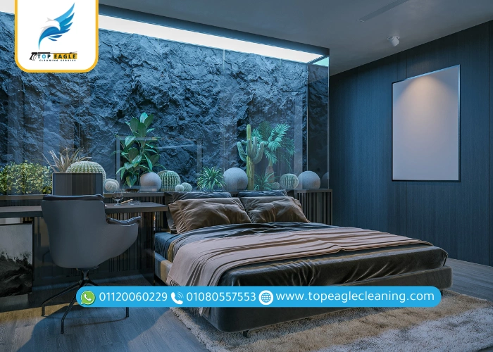 تنظيف غرف النوم والمعيشة