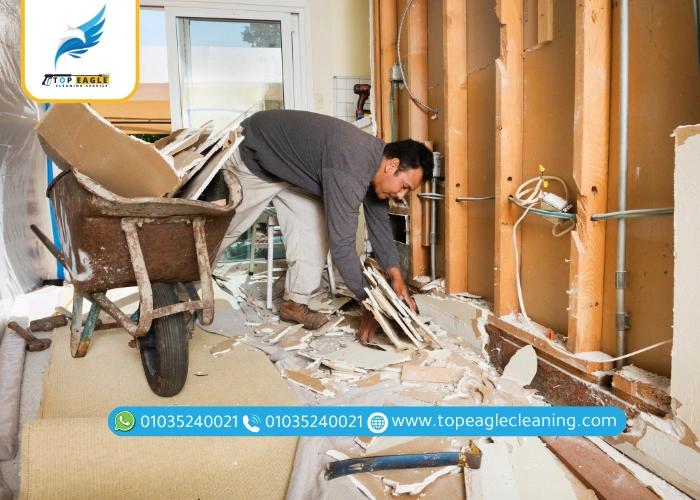 تنظيف بعد الانتهاء الإنشاءات